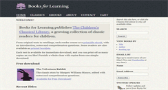 Desktop Screenshot of booksforlearning.com.au